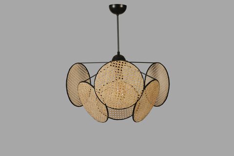 HERA SİLİNDİR ALTILI AVİZE, RATTAN