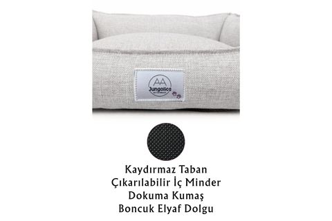 VANILLA KÖPEK YATAĞI KREM XL BEDEN 75X95X22