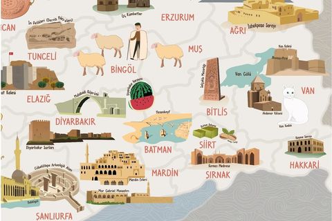 DREAMY KİDS TÜRKİYE HARİTASI ÇOCUK ODASI DUVAR KAĞIDI 200X175