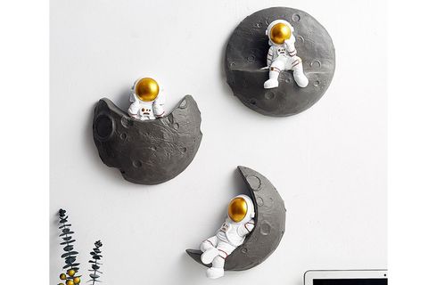 ASTRONOT VE AY ÜÇLÜ SET, GOLD