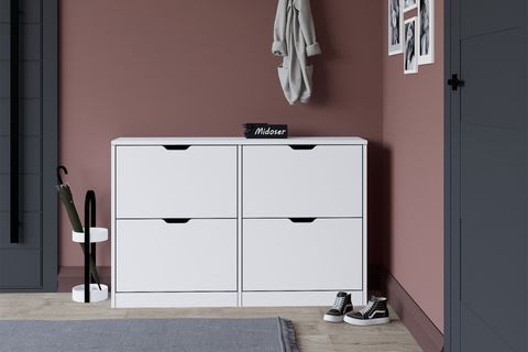 MİDOSER DURU AYAKKABILIK, BEYAZ, 4 KAPAKLI MODERN