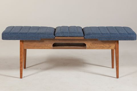SEMBOL AÇILIR BENCH, CEVİZ LACİVERT
