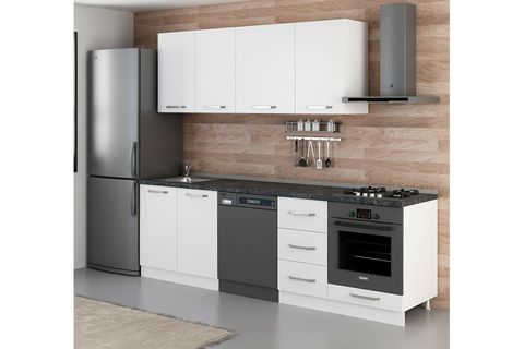 MİNAR 255 CM MUTFAK DOLABI BEYAZ 255 B11