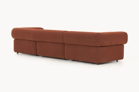 ALBA BUKLE MODÜLER ÜÇLÜ KOLTUK, KİREMİT