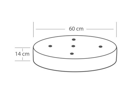 ASİA KADİFE DEKORATİF YUVARLAK MİNDER FISTIK YEŞİLİ