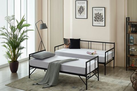 FORTE DAYBED YAVRULU METAL KARYOLA, SİYAH, 90X200