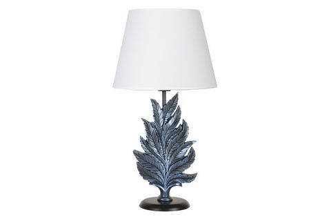 QDEC MODERN DİZAYN YAPRAK ABAJUR COBALT BEYAZ