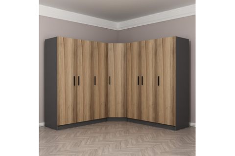 MİNAR KALE GARDIROP 7,  7 KAPAKLI,  DORE