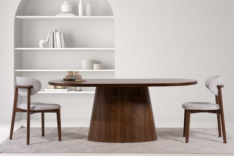 TİTUS AHŞAP KAPLAMALI MDF YEMEK MASASI