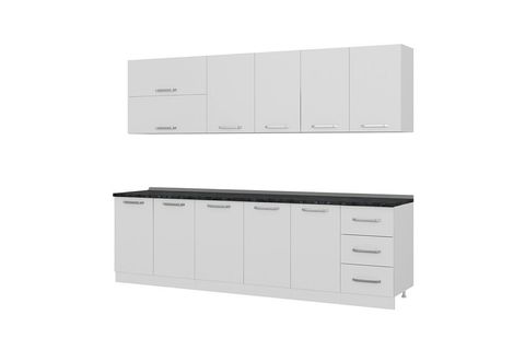 MİNAR VİOLA 275 CM MUTFAK DOLABI BEYAZ 275-B2