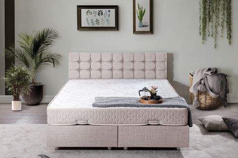 VENEDİK BAZA BAŞLIK LETTO YATAK SETİ, KREM, 160X200