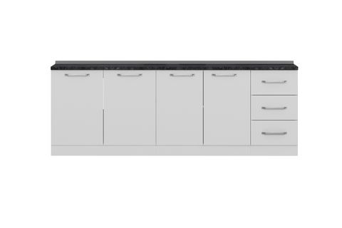 MİNAR 235 CM MUTFAK DOLABI BEYAZ 235-B1-ALT MODÜL