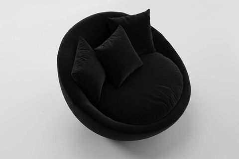 RUBY YUVARLAK DÖNER BERJER, SİYAH