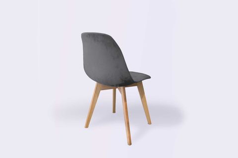 WOODESK DALLAS AHŞAP AYAKLI SANDALYE, 1 ADET, ANTRASİT RENK, SND3020-ANT