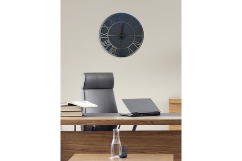 ROMA RAKAMLI DEKORATİF DUVAR SAATİ SİYAH