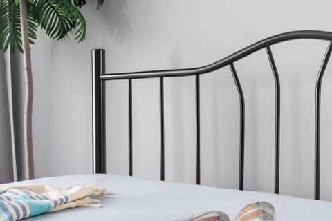 EVGER METAL KARYOLA, K25, SİYAH, 90X190
