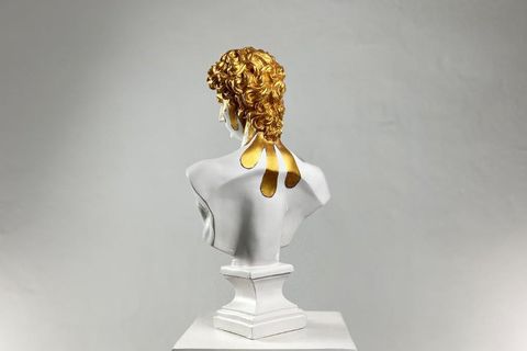 DAVID MELTING GOLD POP ART DEKORATİF ROMA YUNAN HEYKELLERİ
