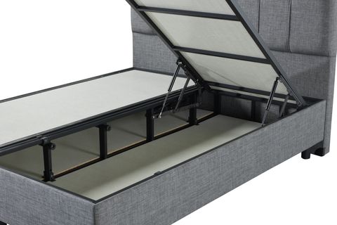 LUNA FORTE BAZA VE BAŞLIK SETİ, GRİ, 160X200