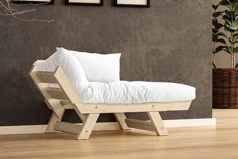 WOODESK ADALAR MASİF AHŞAP BERJER, NATURAL-KIRIK BEYAZ RENK, CPT8141-140