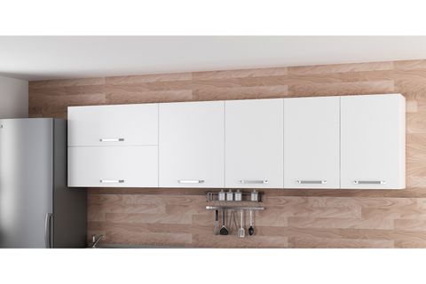 MİNAR 290 CM MUTFAK DOLABI BEYAZ 290-B1-ÜST MODÜL