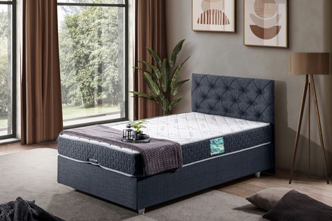DOLCE BAZA BAŞLIK LETTO YATAK SETİ, LACİVERT, 90X200