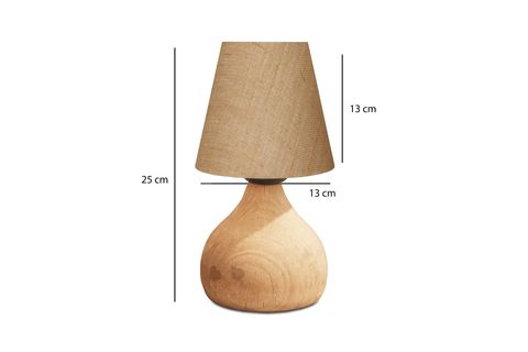 HOMİNG VOWEN JÜT BAŞLIK ABAJUR, NATURAL