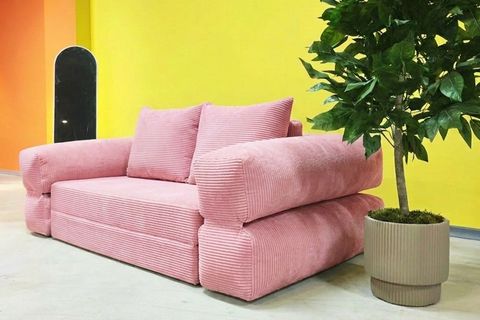 KATLANIR YATAK ÇOK FONKSİYONLU KOLTUK, PEMBE