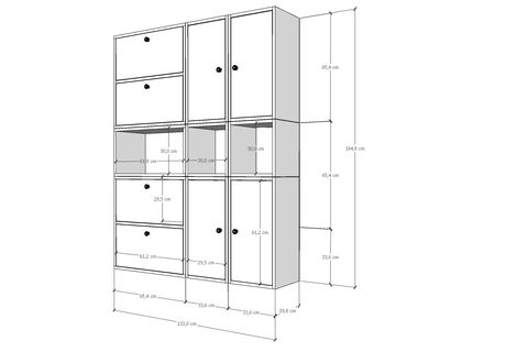 BK ÇOK AMAÇLI DOLAP, 4 KAPAKLI, ÇAD