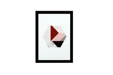 PİNK MARBLE CAM KORUMALI ÇERÇEVELİ TABLO