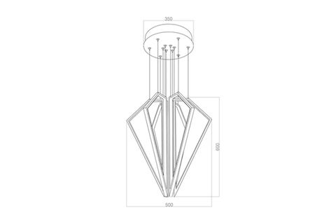 FASHION LED AVİZE SARKIT, 50CM