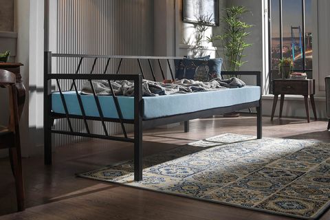 GLORY DAYBED METAL KARYOLA, SİYAH, 90X200