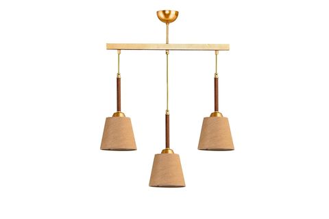 ÜÇLÜ CAKALI GOLD SARKIT AVİZE CEVİZ BORULU ŞAPKALI