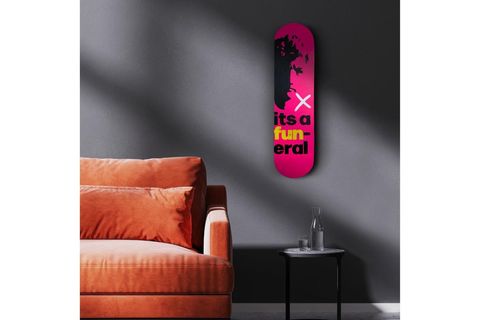 FUN-ERAL KAYKAY EL YAPIMI AHŞAP DUVAR DEKORU