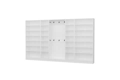 KALE210 8 KAPAKSIZ 6 BÖLME RAF PORTMANTO, BEYAZ
