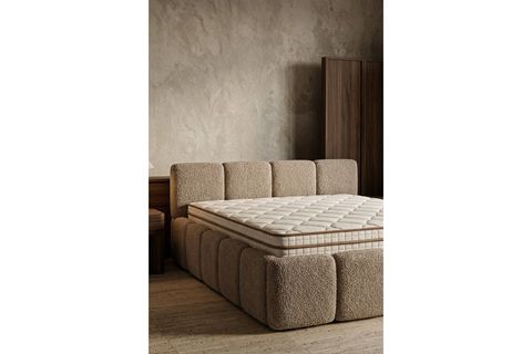MODENA BAZA BAŞLIK YATAK SETİ, KAHVERENGİ, 160X200