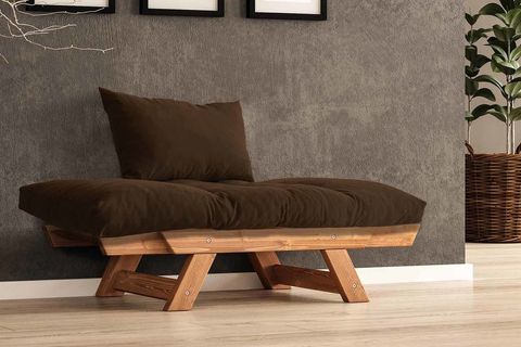 WOODESK ADALAR MASİF AHŞAP BERJER, TİK-KAHVE RENK, CPT8154-140