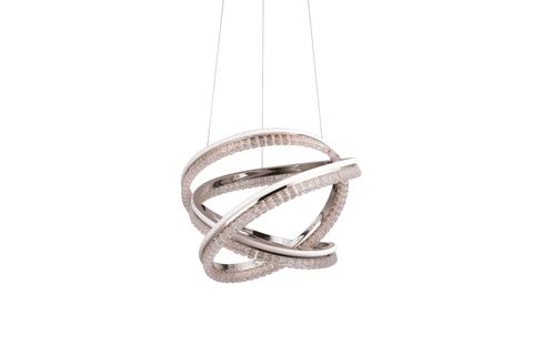 ESİLA LED AVİZE, KROM, 40 CM