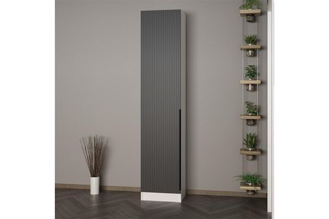KALE 210 CM 1 KAPAKLI 1B RAF PORTMANTO, BYZ MBR ÇİZGİLİ ANT