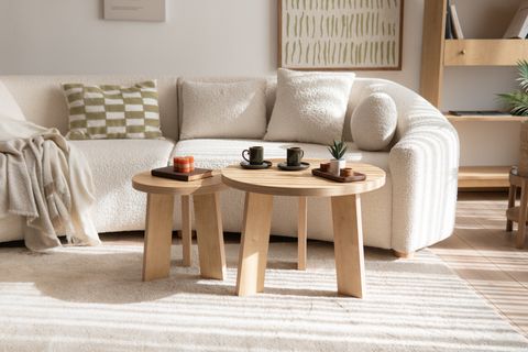 GİRONA İKİLİ OVAL ORTA SEHPA TAKIMI, MEŞE