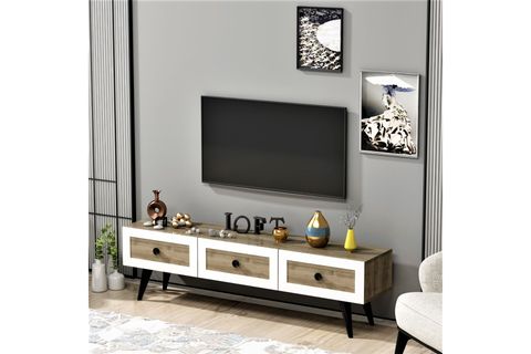 DESPİNA TV ÜNİTESİ CEVİZ BEYAZ