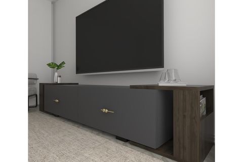 VERYCT TV SEHPASI, ANTRASİT CEVİZ