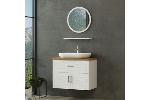 VERA BANYO DOLABI AS2K1Ç141, BEYAZ, 85CM