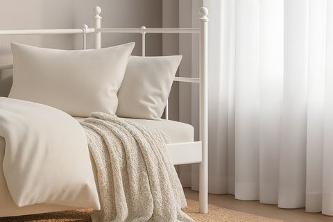 LALAS DAYBED METAL KARYOLA, BEYAZ, 90X200