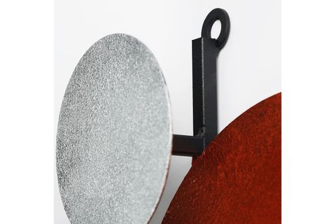 PAVİMENTO HAND MADE METAL DUVAR SAATİ, 48X44 CM