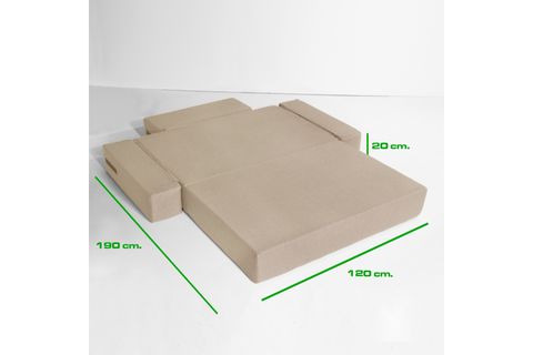 COMFY ÇİFT KİŞİLİK YATAK OLABİLEN KOLTUK, BEJ
