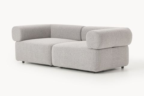 ALBA BUKLE MODÜLER İKİLİ KOLTUK, GRİ