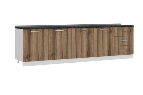 MİNAR 300 CM MUTFAK DOLABI BEYAZ DORE 300-D3-ALT MODÜL