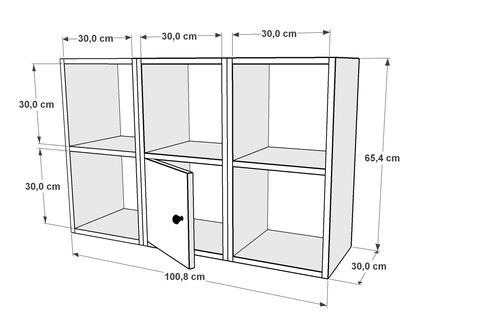 AYDIN KİTAPLIKLI RAF, DVR-1060-Ç