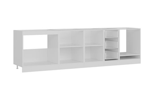 MİNAR 290 CM MUTFAK DOLABI BEYAZ 290-B3-ALT MODÜL