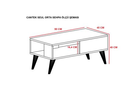 SEUL ORTA SEHPA, BEYAZ
